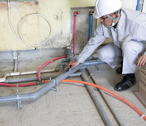 水道・水回りトラブル、水漏れ修理は、頼れる明光設備へ！北九州、小倉、戸畑エリア24時間受付。